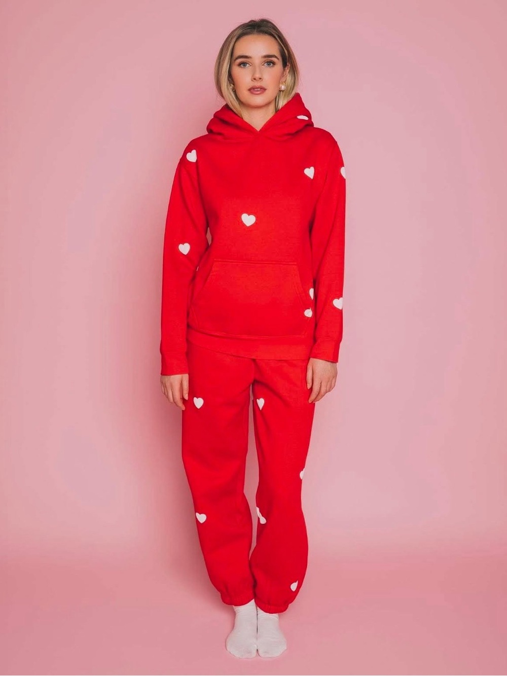 NWOT Brunette the Label All Over Heart Core SET